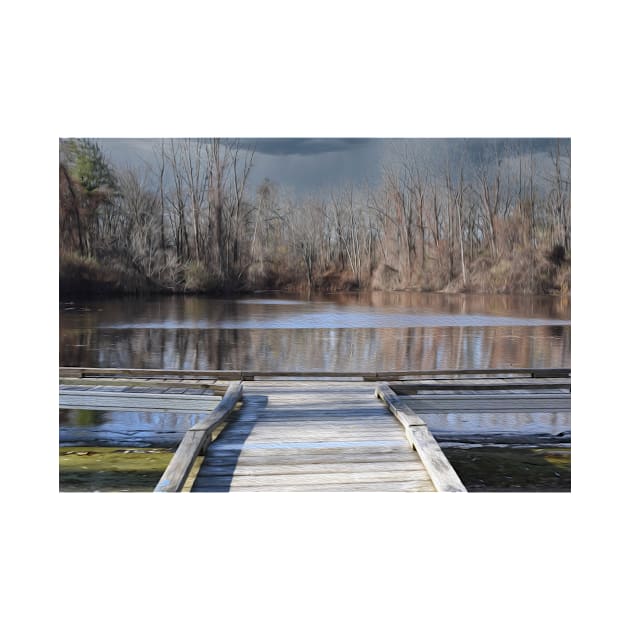 Dock on a Lake by KWAPhoto