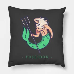 Poseidon Greek Mythology Pillow