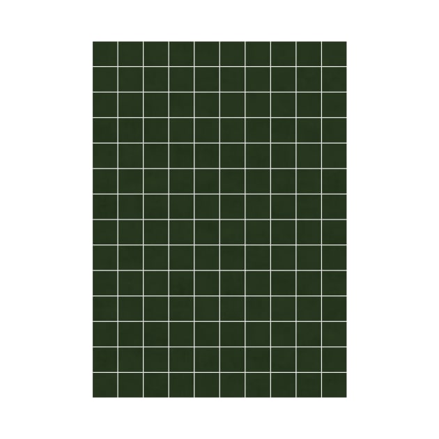 Small Grid Pattern - Deep Green by ZoltanRatko