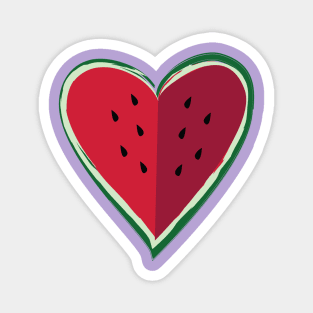 Chill Watermelon Heart by Cricky Magnet