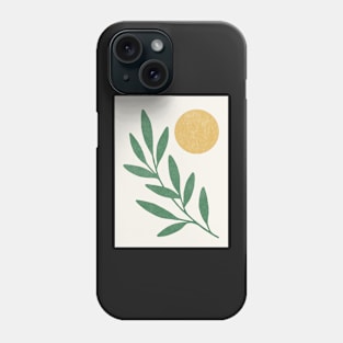 Leaf Sun - Gold Green Phone Case