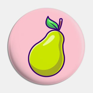 Pear Fruit Cartoon Pin