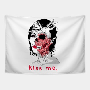 The Kissing Skull Tapestry