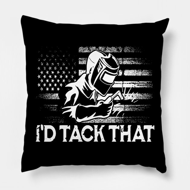 I'd Tack That -  Welder Pillow by AngelBeez29