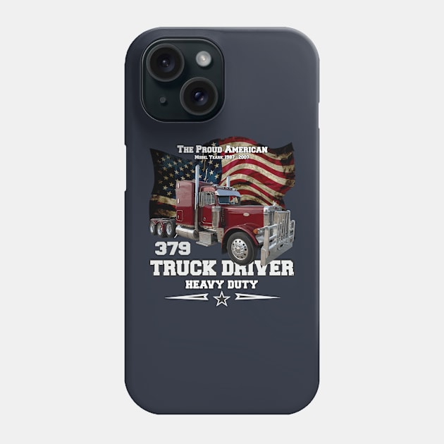 Proud American truck Driver Phone Case by comancha