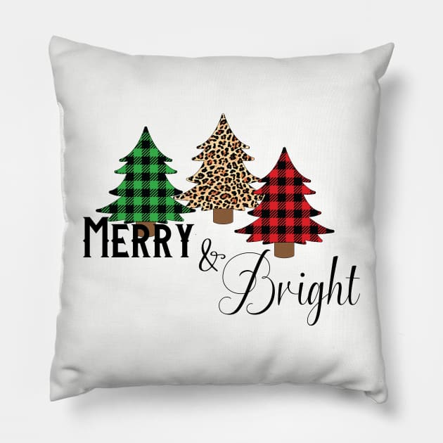 Merry & Bright Pillow by LeslieMakesStuff