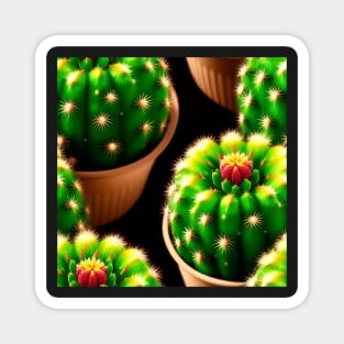 Just a Cactus Pattern Magnet
