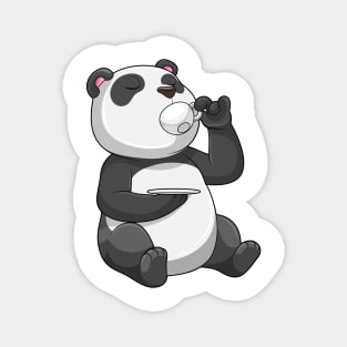 Panda with Tea Cup Magnet