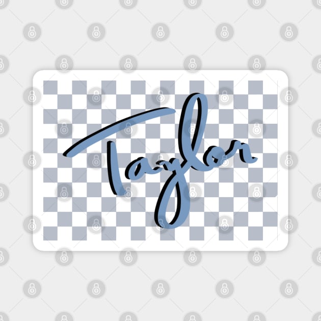 Taylor Checkerboard (1989) Magnet by LetsOverThinkIt