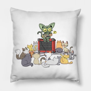 Gato Roboto Pillow