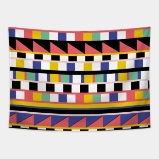 Multicolor geometric shapes Tapestry