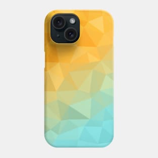 Golden Sunshine Beach Geometric Triangle Pattern Design Phone Case