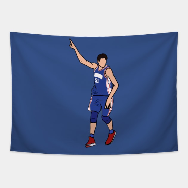 Boban Marjanovic - NBA Philadelphia 76ers Tapestry by xavierjfong