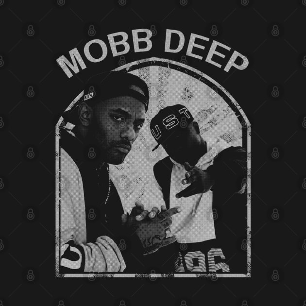 mobb deep// black white design T-Shirt by YukieapparelShop