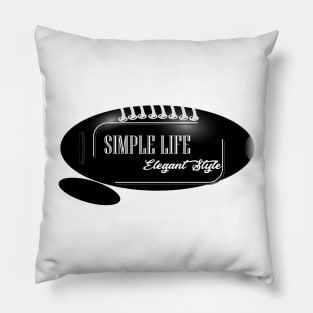 creative simple blackwhite Pillow