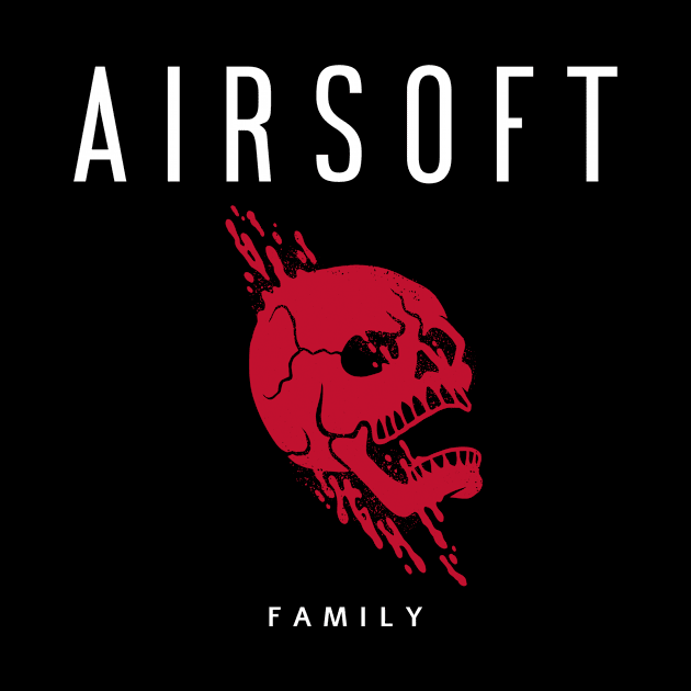 Airsoft Family - Skull by Airsoft_Family_Tees