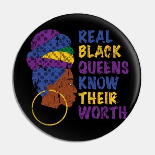 Real Black Queens Know Their Worth Pin