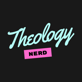 Theology Retro Pink and light blue T-Shirt