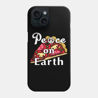 Peace on Earth, Mozzarella Pepperoni Pizzeria Pie. Phone Case