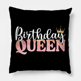 Birthday Queen Crowned Pillow