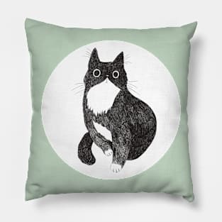 Tuxedo cat Pillow