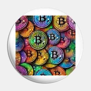 Bitcoin colorful Pin