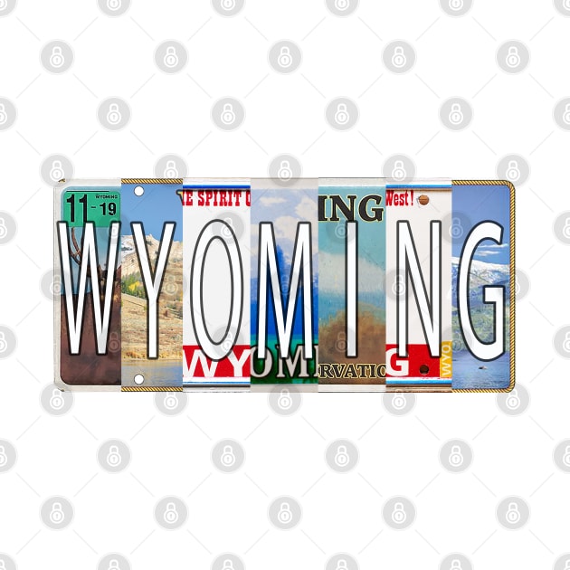 Wyoming License Plates by stermitkermit