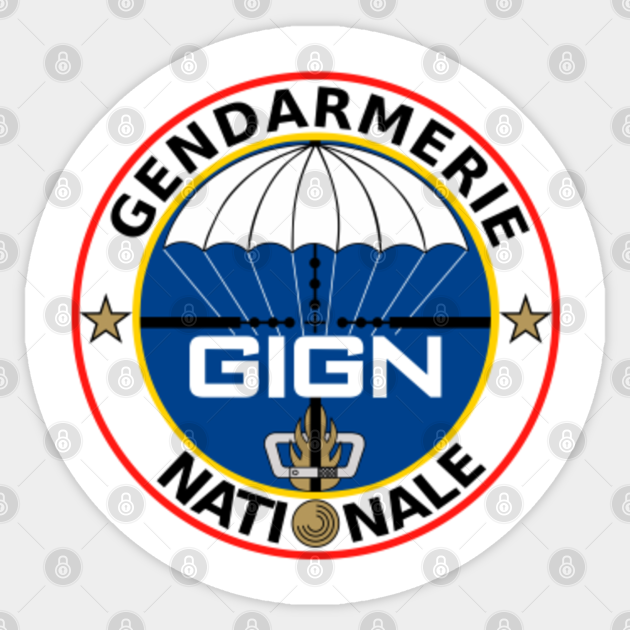Gign National Gendarmerie Intervention Group Logo Gign Sticker Teepublic