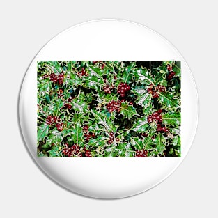 Holly and berries Pin