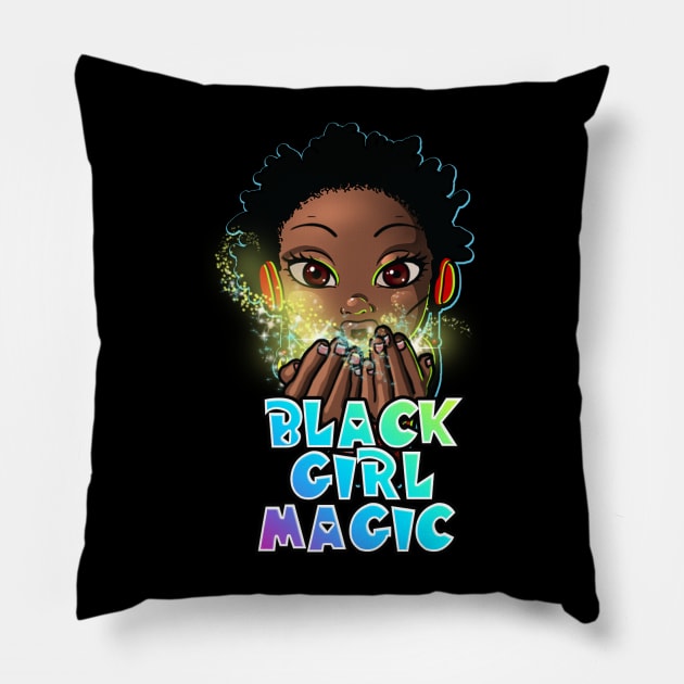 Londyn - Black Girl Magic Pillow by UrbanAnnaMae