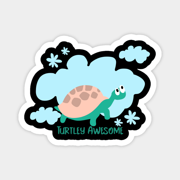 Turtley Awesome - Love Turtles Magnet by TharuDilini