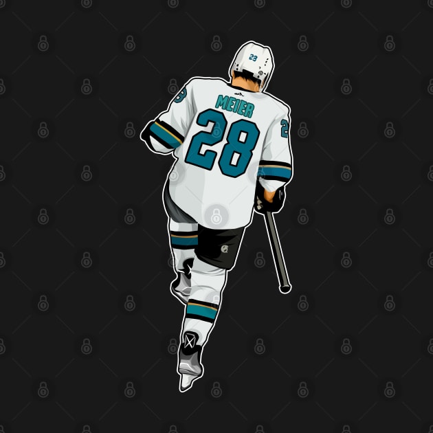 Timo Meier #28 Celebrates by GuardWall17