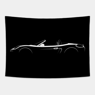 Porsche Boxster (981) Silhouette Tapestry