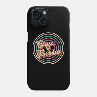 vintage circle line color Cafe Tacvba Phone Case