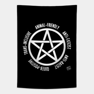 Intersectional Witchcraft Pentagram Tapestry