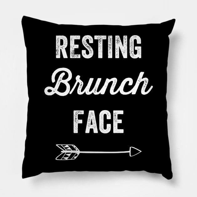 Resting brunch face Pillow by captainmood