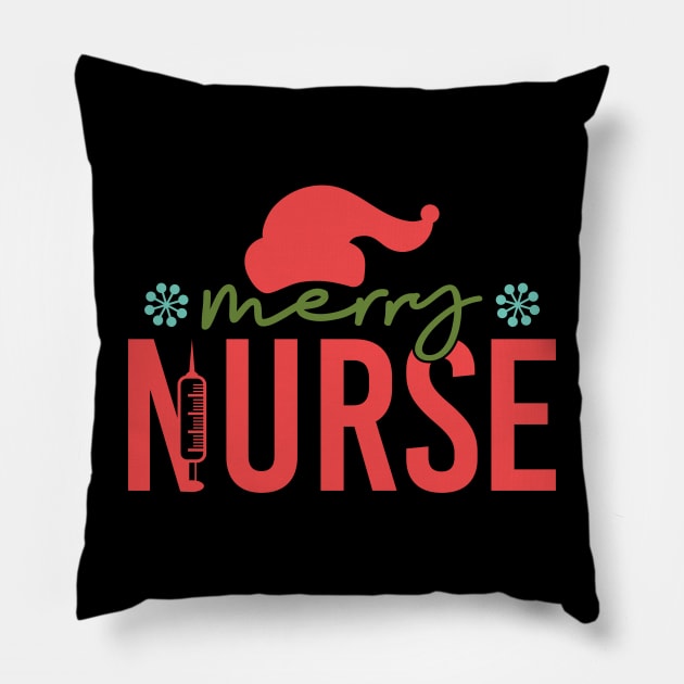 Merry Nurse Pillow by MZeeDesigns