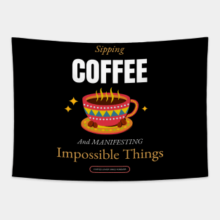 Coffee Fuels My Dreams Tapestry