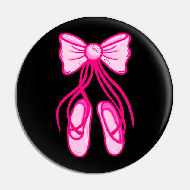 Pink Ballet Pointe Shoes Pin by ROLLIE MC SCROLLIE