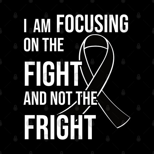 Melanoma Cancer Awareness Ribbon for a Cancer Survivor by jkshirts