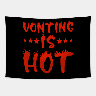 Voting Is Hot Tapestry