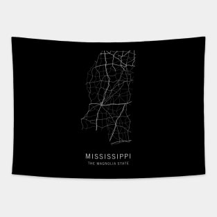 Mississippi State Road Map Tapestry