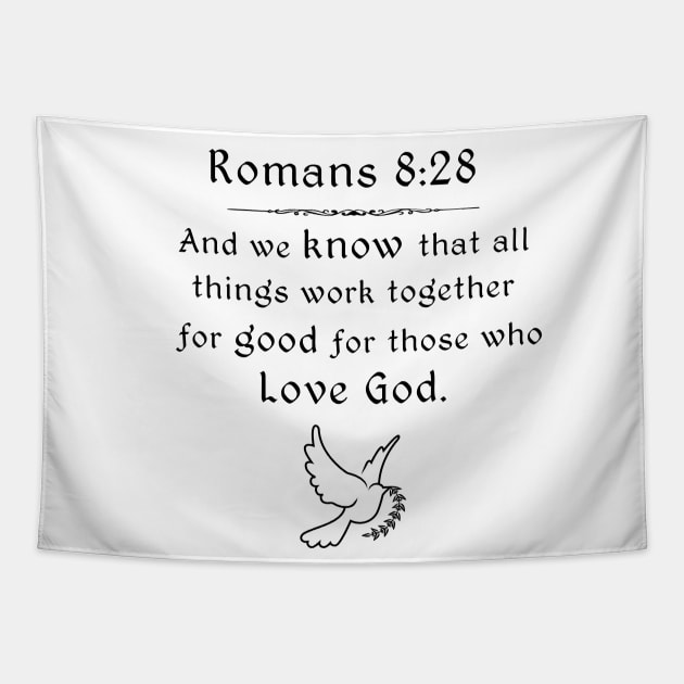Romans 8:28 Tapestry by swiftscuba