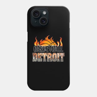 Classic Basketball Design Detroit Personalized Proud Name Phone Case