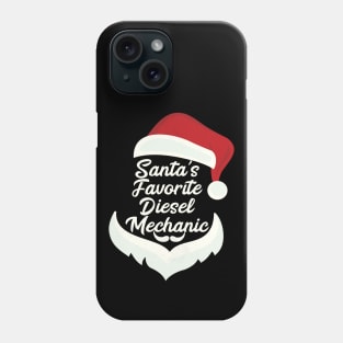 Santa's Favorite Diesel Mechanic Christmas Funny Xmas Gift Phone Case