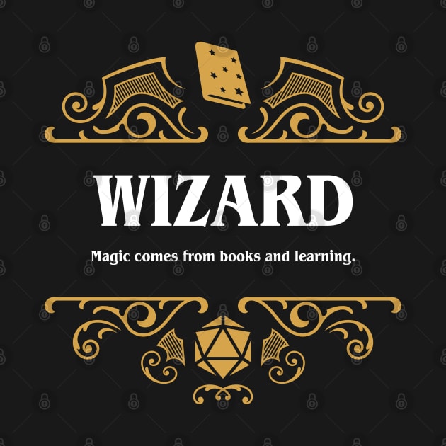 Wizard Class Tabletop RPG Gaming by pixeptional