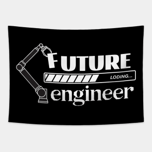 Future Engineer Loading Bar Graduation Engineer Gift Tapestry