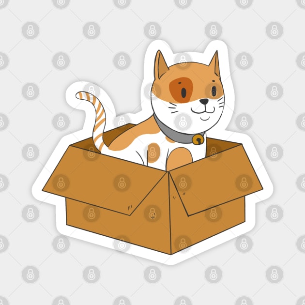 Cat in a box! Magnet by blackproxima