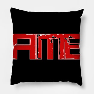 Gamer - red Pillow