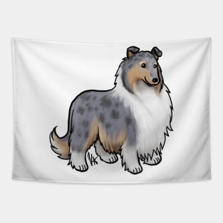 Dog - Rough Collie - Blue Merle Tapestry